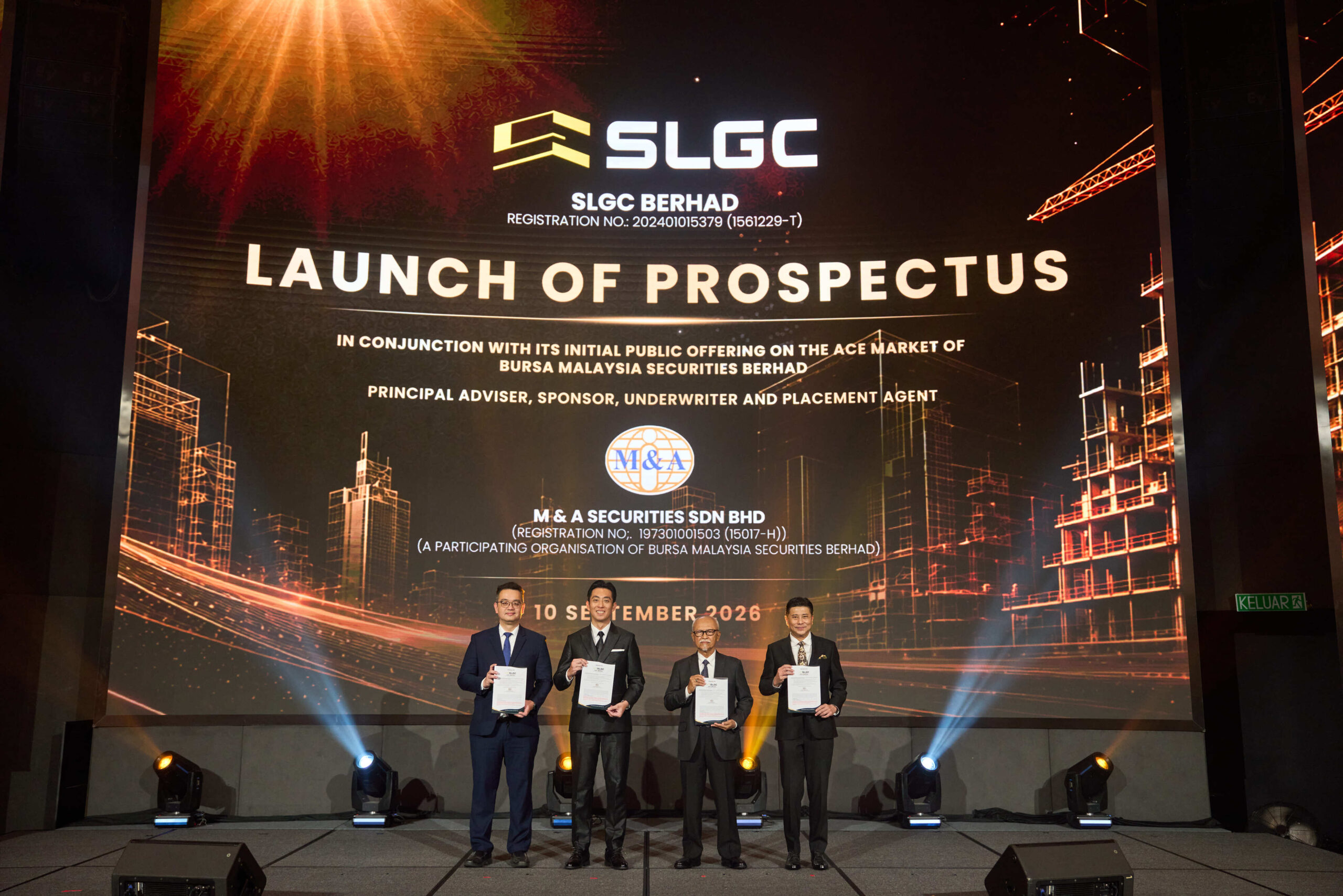 SLGC Launch of Prospectus