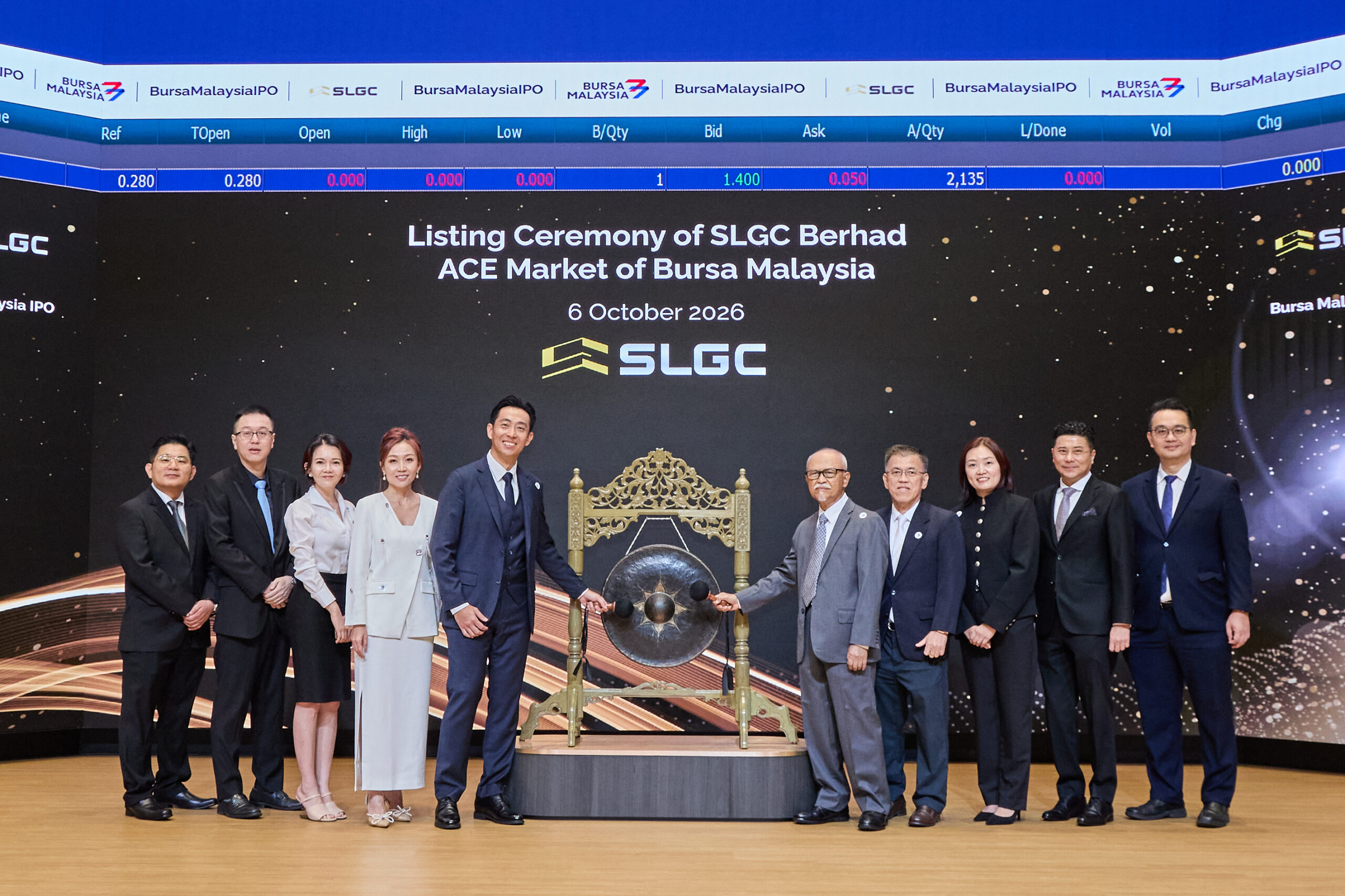 Listing Ceremony of SLGC Berhad